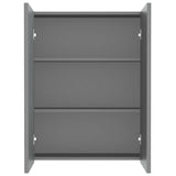 Bathroom Mirror Cabinet 60x15x75 cm MDF Anthracite 331529