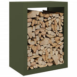 Firewood Rack Green 60x40x80 cm Steel 850999