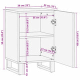 Bathroom Sink Cabinet Brown 38 x 33.5 x 58 cm Engineered wood 4017957