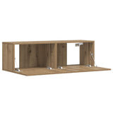 Wall Mounted TV Cabinet Artisan Oak 100x30x30 cm Engineered Wood 856019
