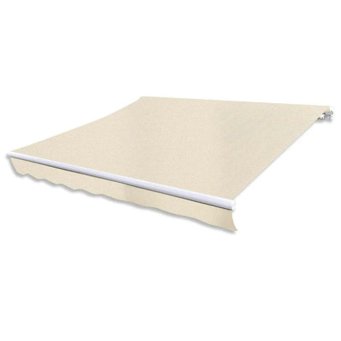 ZNTS Folding Awning Manual Operated 300 cm Cream 275555