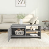 Coffee Table Grey Sonoma 102x50x45 cm Engineered Wood 813033