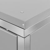 Triple Wheelie Bin Shed 207x77.5x115 cm Stainless Steel 149560