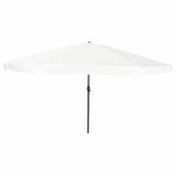 Garden Parasol Sand 394 x 394 x 248 cm Polyester and Steel 42003636