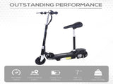 Powered E-Scooter Ride-On, with Brakes, Adjustable Seat, Adjustable Handlebars, Black T3398P349426