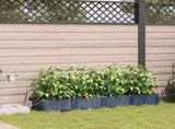 Garden Planter 4 pcs Grey 160 x 40 x 22 cm PP 42002867