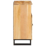 Sideboard with Storage Brown 60 x 33 x 75 cm Solid Mango Wood 4018069