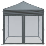 ZNTS Folding Party Tent with Sidewalls Anthracite 2x2 m 93509