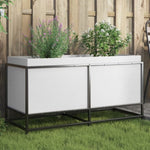 ZNTS Garden Planter White 100x40x50 cm Solid Wood Pine 847034