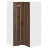 Wall Corner Cabinet PORTO Brown Oak 57 x 57 x 100 cm 885522