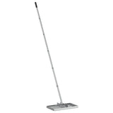 Garden Rake Manual Silver 45 x 25 x 200 cm Stainless Steel 42011359