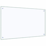 Kitchen Backsplash Transparent 100 x 60 cm Tempered Glass 249477