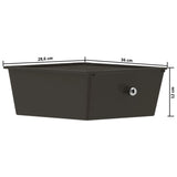 XXL 15-Drawer Mobile Storage Trolley Black Plastic 320407