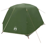 Backpacking Tent Green 2-Person 185T Polyester with PU Coating 42017409