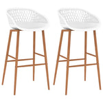 Bar Chairs 2 pcs White 248153