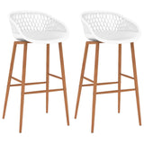 Bar Chairs 2 pcs White 248153