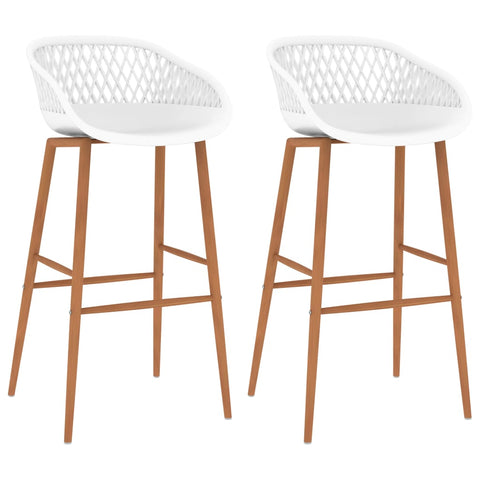 Bar Chairs 2 pcs White 248153