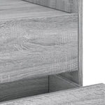 ZNTS Bedside Cabinet Grey Sonoma 45x50x50 cm Engineered Wood 848288