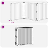 Dog Gate 10 pcs Black 60 x 60 cm Galvanised Steel 892023