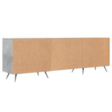 TV Cabinet Concrete Grey 150x30x50 cm Engineered Wood 829072