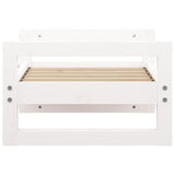 Dog Bed White 55.5x45.5x28 cm Solid Pine Wood 821468