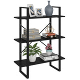 ZNTS Book Cabinet Black 80x30x105 cm Engineered Wood 806528