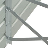 ZNTS Garden Raised Bed Galvanised Steel 320x40x45 cm Anthracite 47055