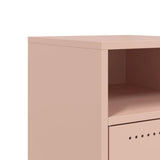 ZNTS Bedside Cabinets 2 pcs Pink 36x39x59 cm Steel 846719