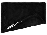 Cushion Cover 6 pcs HEERLEN Black 80 x 80 cm Faux Rabbit Fur 913798