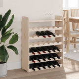Wine Rack with Top Board 67.5x25x87 cm Solid Wood Pine 4007560