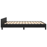 Bed Frame without Mattress Black 180x200cm Super King Faux Leather 349900