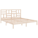 Bed Frame without Mattress Solid Wood 180x200 cm Super King 3105965