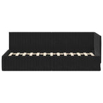 Corner Bed Frame with Headboard Black 80 x 200 cm Velvet 42016251