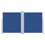 Retractable Side Awning Blue 140x600 cm 48458
