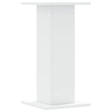 ZNTS Speaker Stands 2 pcs White 30x30x60 cm Engineered Wood 852654