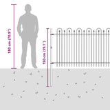 Spike Arch Fence DRONTEN Black 42030092