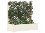 Big Planter with Trellis White 99.5 x 43 x 133.5 cm PP 42041722
