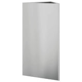 Garden Planter Triangular 40x34.5x75 cm Galvanized Steel 851167