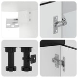 4 Piece Kitchen Cabinet Set Kalmar Black Engineered Wood 3314852