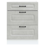 Kitchen Base Cabinet Kalmar Concrete Grey Engineered Wood 854283