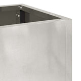 Raised Garden Planter Silver 60 x 26 x 45 cm Stainless steel 865887