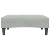 Footstool Light Grey 77x55x31 cm Velvet 4007375