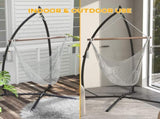 Hammock Chair Stand, Hanging Heavy Duty Metal Frame Hammock Stand with Chain, for Hanging Hammock T3398P314748