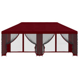 6 x 3 m Burgundy Polyester and Steel 190 3376029