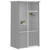Bird Cage Grey 115x78x200 cm Galvanised Steel 172343