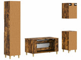 4 Piece Bathroom Cabinet Set ARNHEM Smoked Oak Engineered Wood 3417932