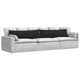 Sofa Pillows 2 pcs Black 145 x 40 cm Fabric 42013857