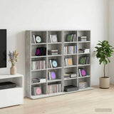 CD Cabinet 2 pcs Concrete Grey 65 x 23.5 x 97.5 cm 8012681