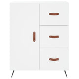 Highboard White 69.5x34x180 cm Engineered Wood 3189413