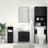 Bathroom Sink Cabinet Black Oak 60 x 30 x 60 cm Engineered Wood 863118